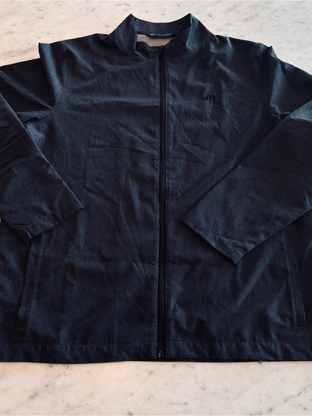 Travis Mathew Men's Lightweight Shirt Jacket in Navy